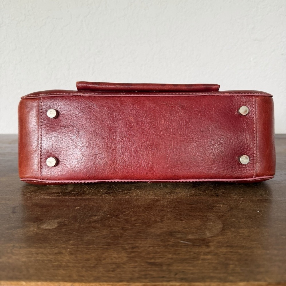 VTG Wilsons Italian Leather Pelle Studio Y2K Hobo Shoulder Bag Red Retro - Picture 3 of 11